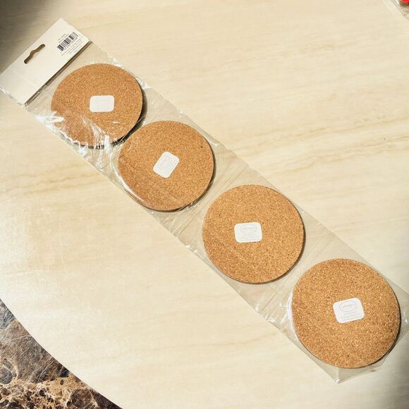 VTG Design Design Coasters Laminated/Cork Bottom Set of 4 Graphics Barware 3.75” - Picture 2 of 5